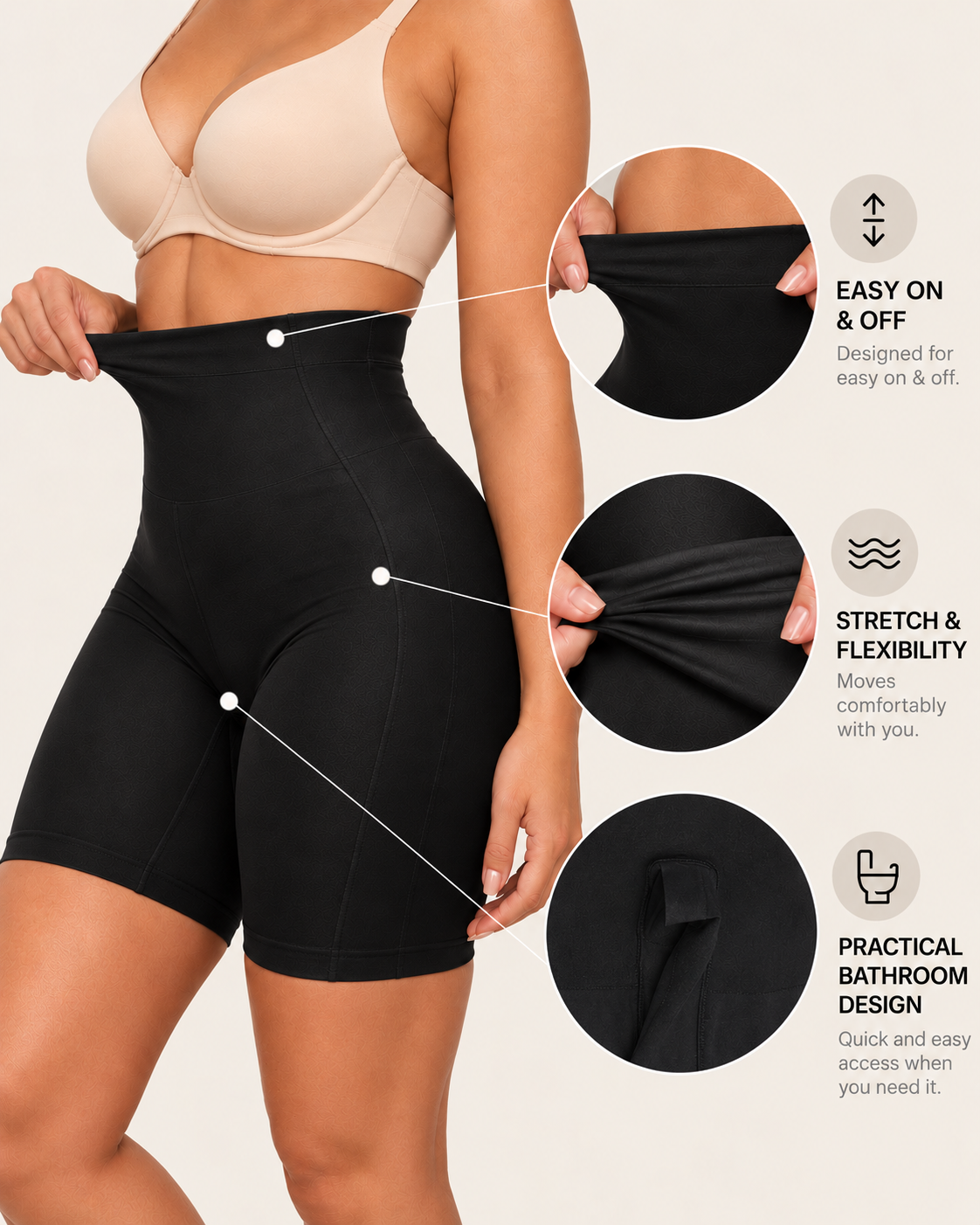 High-Waisted Tummy Control Shorts