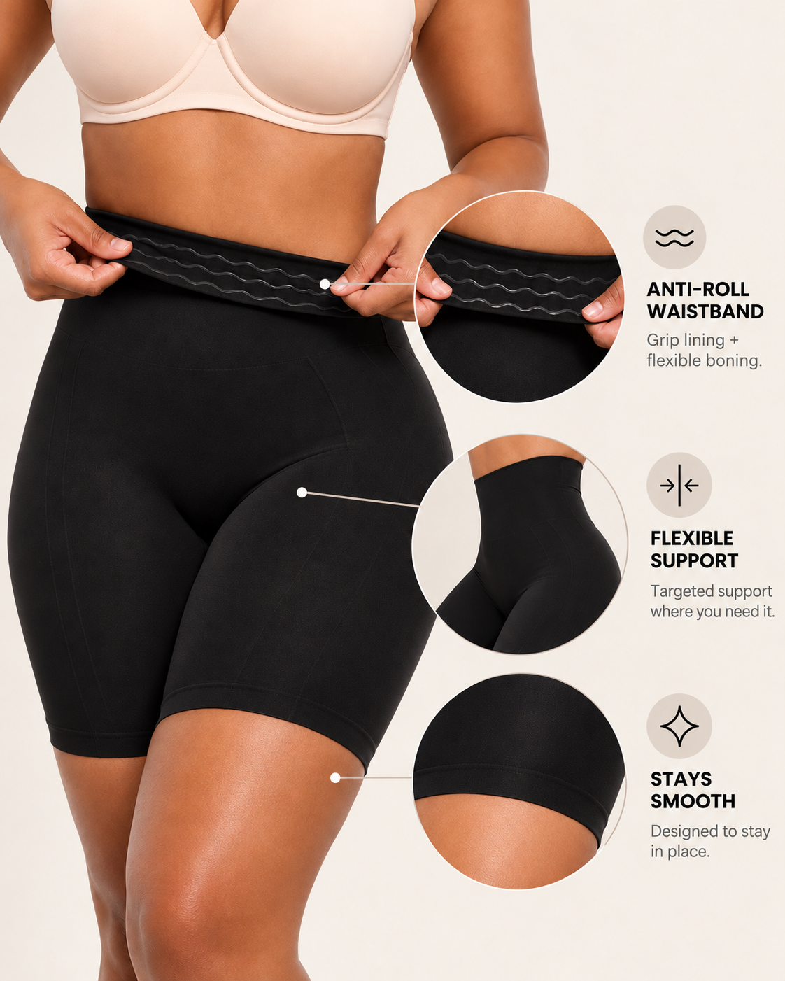 High-Waisted Tummy Control Shorts